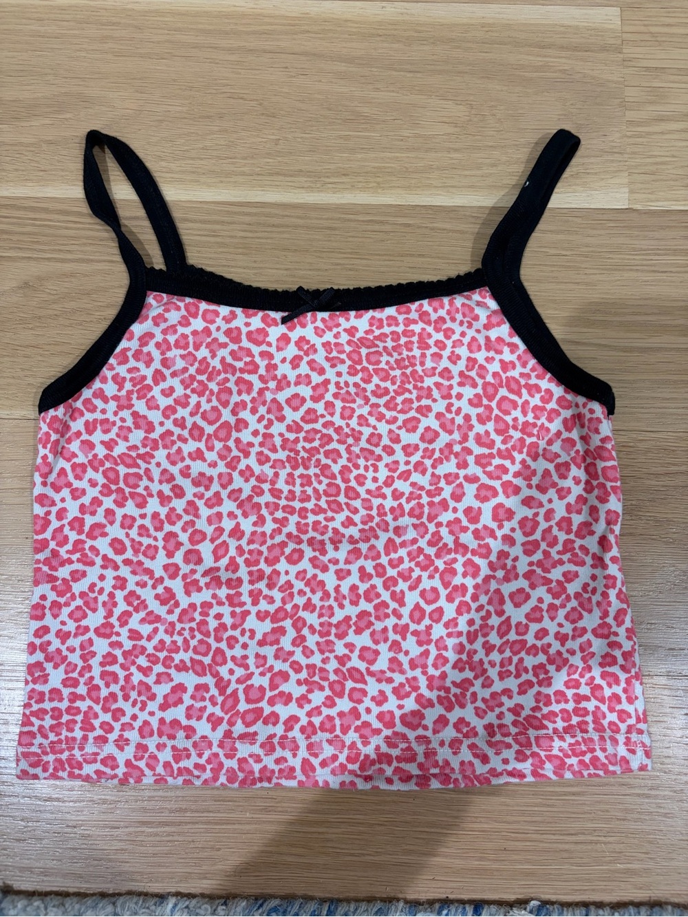 Hello Kitty Pink Leopard Cami with Black Trim